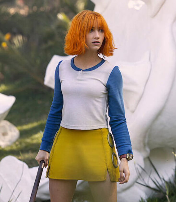 《航海王》第2季娜美比基尼、短裙拍攝。（圖／翻攝X）